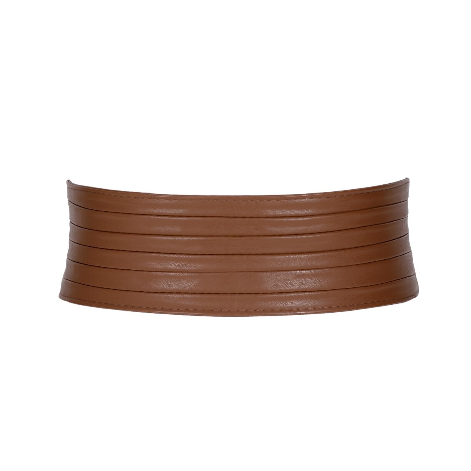 1945 Women Wide Elastic Belts For Dresses Vintage Fashion Stretchy Waist Belts